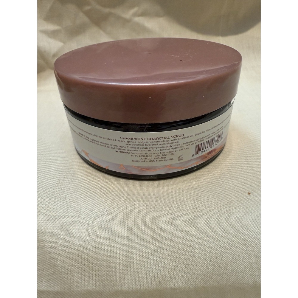 Relax Sea Minerals Champagne Charcoal Scrub‎ 7.4 oz | New Sealed